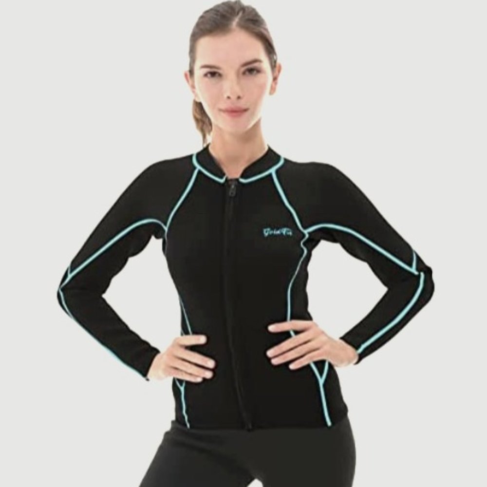 Wet Suit Jacket w/Front Zipper. Size Medium. Almost NEW.